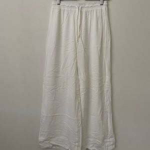 White Wide Leg Pants